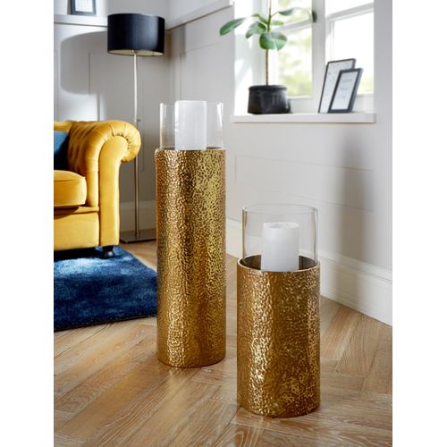 4046884053752 - Windlicht HOME AFFAIRE gold (goldfarben) H81cm Ø22cm Glas Metall Kerzenhalter Geschenkartikel Bodenwindlicht aus Metall mit Glaseinsatz ideal für Stumpenkerzen 4046884053752 - Windlicht HOME AFFAIRE gold (goldfarben) H81cm Ø22cm Glas Metall Kerzenhalter Geschenkartikel Bodenwindlicht aus Metall mit Glaseinsatz ideal für Stumpenkerzen
