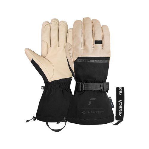 4060485601815 - Skihandschuhe REUSCH Duality R-WOOL Damen Gr 10 beige schwarz 70% Polyester 30% Rindsleder unifarben Handschuhe mit winddichter atmungsaktiver Funktion 4060485601815 - Skihandschuhe REUSCH Duality R-WOOL Damen Gr 10 beige schwarz 70% Polyester 30% Rindsleder unifarben Handschuhe mit winddichter atmungsaktiver Funktion