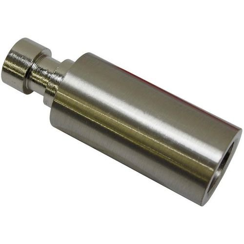 4003018274933 - Gardinenstangenhalter Trägerverlängerung Gr 1 silber (edelstahlfarben) B2cm L4cm Gardinenstangenhalterungen Serie Einzelprogramm Chicago Ø 20 mm