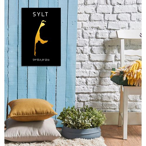 4067437340280 - Metallbild QUEENCE Golden Sylt Bilder Gr B H 30 cm x 45 cm Metallbild Hochformat 1 St goldfarben Metallbilder Stahlschilder 4067437340280 - Metallbild QUEENCE Golden Sylt Bilder Gr B H 30 cm x 45 cm Metallbild Hochformat 1 St goldfarben Metallbilder Stahlschilder