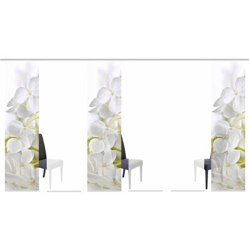 4056751137294 - Schiebegardine HOME WOHNIDEEN PADUA weiß B60cm H245cm Polyester Gardinen HxB 245x60 inkl Befestigungszubehör 4056751137294 - Schiebegardine HOME WOHNIDEEN PADUA weiß B60cm H245cm Polyester Gardinen HxB 245x60 inkl Befestigungszubehör