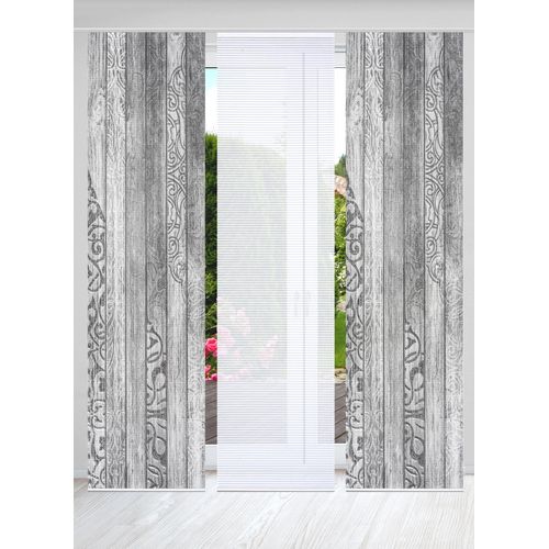 4056751444156 - Schiebegardine HOME IN GREEN LEGNO Gr 1 grau B60cm H245cm Polyester Gardinen SET DIGITALDRUCKBAMBUSOPTIK RECYCELT 4056751444156 - Schiebegardine HOME IN GREEN LEGNO Gr 1 grau B60cm H245cm Polyester Gardinen SET DIGITALDRUCKBAMBUSOPTIK RECYCELT