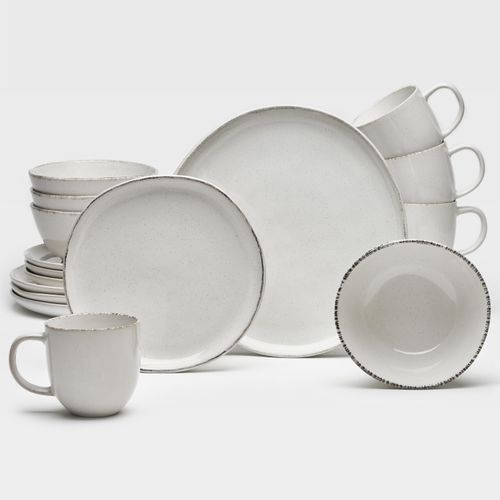 4009290178976 - VAN WELL Kombiservice 16-teilig weiß