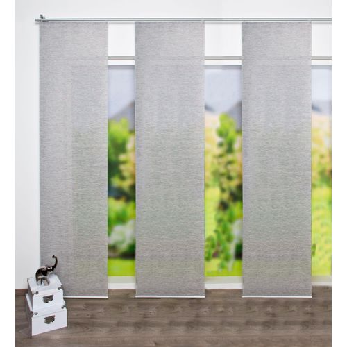 4056751206655 - Schiebegardine HOME WOHNIDEEN LOGI Gr 1 grau B60cm H245cm Polyester Gardinen HxB 245x60 inkl Befestigungszubehör