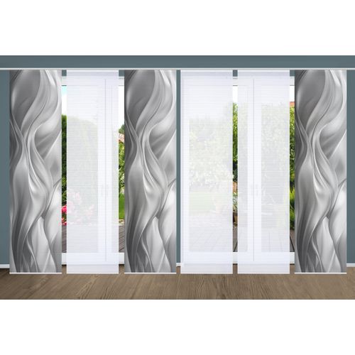 4056751515443 - Schiebegardine HOME IN GREEN ALCINA Gr 1 grau B60cm H245cm Polyester Gardinen SET DIGITALDRUCKBAMBUSOPTIK RECYCELT 4056751515443 - Schiebegardine HOME IN GREEN ALCINA Gr 1 grau B60cm H245cm Polyester Gardinen SET DIGITALDRUCKBAMBUSOPTIK RECYCELT