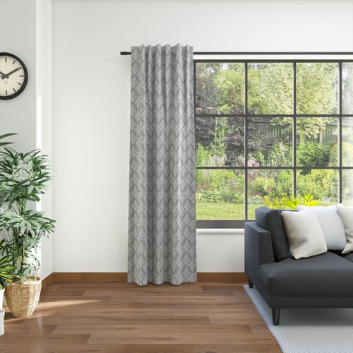 4006470495267 - Vorhang NEUTEX FOR YOU Como Gardinen Gr 245 cm Multifunktionsband 146 cm grau (stahl) Schlafzimmergardinen moderne Klassik