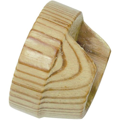 4003018004943 - Gardinenstangenhalter Wandlager für Ø 28 mm Holz Gardinenstangenhalterungen Gr Ø 28 cm beige (kiefer) Gardinenstangenhalter Gardinenstangenhalterungen Serie Gardinenstangen-Set Lugano Classic Ø 28 mm