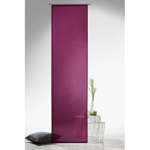 4005385143072 - Schiebegardine WECKBRODT Klara Gr 1 lila (beere) B60cm H245cm Polyester Gardinen Raumteiler Wildseiten - Optik halbtransparent Store