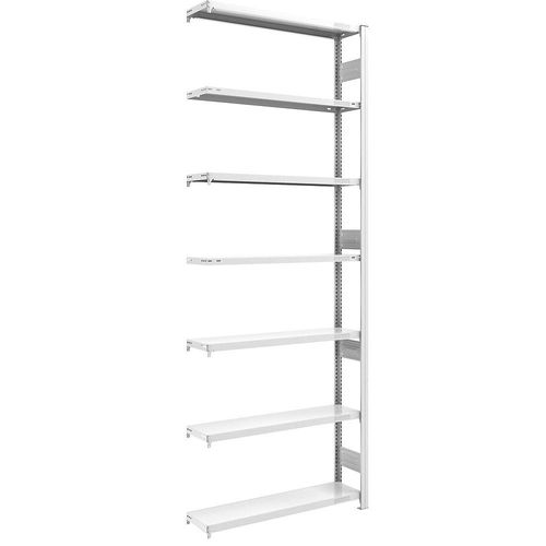 4250623788960 - Schwerlast-Steckregal grau beidseitig Regalhöhe 3000 mm 7 Böden Anbauregal BxT 1000 x 300 mm hofe 4250623788960 - Schwerlast-Steckregal grau beidseitig Regalhöhe 3000 mm 7 Böden Anbauregal BxT 1000 x 300 mm hofe