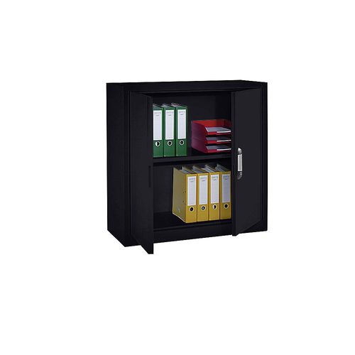 4062084809807 - Stahlschrank mit Flügeltüren HxBxT 1000 x 1000 x 420 mm schwarzgrau C+P