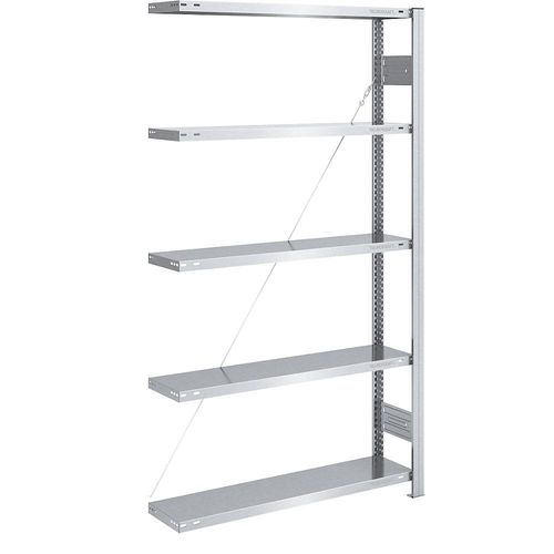 4061753023964 - eurokraft pro Lager-Steckregal verzinkt Bauart leicht Regalhöhe 2000 mm Anbauregal Breite x Tiefe 1000 x 300 mm 4061753023964 - eurokraft pro Lager-Steckregal verzinkt Bauart leicht Regalhöhe 2000 mm Anbauregal Breite x Tiefe 1000 x 300 mm