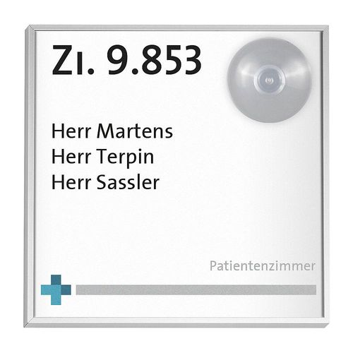 4060081702893 - MADRID Silver Line Vario Türschild selbstklebend Kunststoff entspiegelt für Format 148 x 144 mm kaiserkraft 4060081702893 - MADRID Silver Line Vario Türschild selbstklebend Kunststoff entspiegelt für Format 148 x 144 mm kaiserkraft