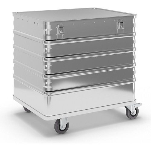 4260257922418 - Gmöhling Gmbh - Alu-Kastenwagen glatte Oberfläche LxBxH 730x580x740 mm mit Deckel und Schlössern 4260257922418 - Gmöhling Gmbh - Alu-Kastenwagen glatte Oberfläche LxBxH 730x580x740 mm mit Deckel und Schlössern