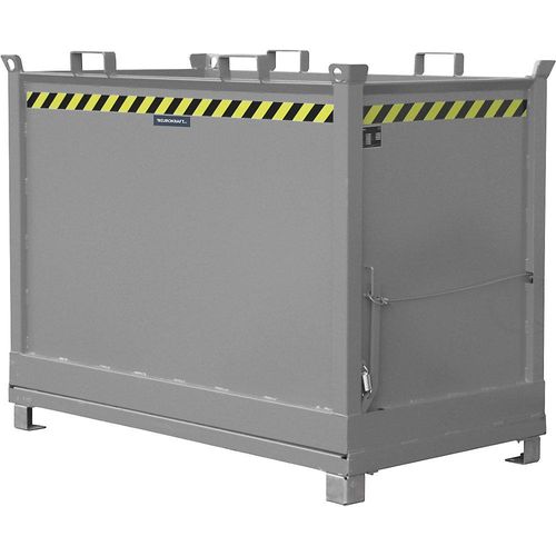 4061753120953 - eurokraft pro Klappbodenbehälter Volumen 20 m³ mausgrau RAL 7005