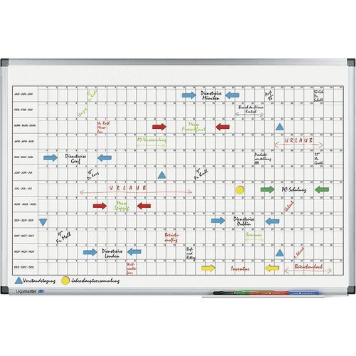 8713797028141 - Jahresplaner Premium Monatsplaner magnetisch BxH 900 x 600 mm horizontale Einteilung Legamaster 8713797028141 - Jahresplaner Premium Monatsplaner magnetisch BxH 900 x 600 mm horizontale Einteilung Legamaster
