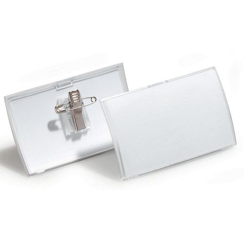 4005546803050 - Namensschild click fold 90 x 54 mm (b x h) Kombiklemme transparent 25 St Pack Befestigungstechnik Kombiklemme - Durable 4005546803050 - Namensschild click fold 90 x 54 mm (b x h) Kombiklemme transparent 25 St Pack Befestigungstechnik Kombiklemme - Durable