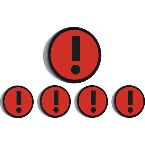 8712752103879 - Rundmagnet ATTENTION Ø 35 mm VE 10 Stk rot kaiserkraft