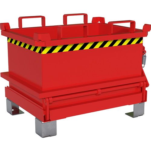 4061753119582 - eurokraft pro Klappbodenbehälter Volumen 013 m³ feuerrot RAL 3000