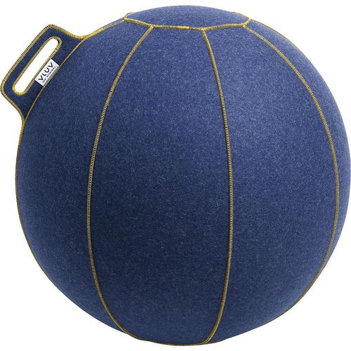 4260534590606 - VLUV VELT Sitzball aus Merino-Wollfilz 600 - 650 mm jeans-meliert gold