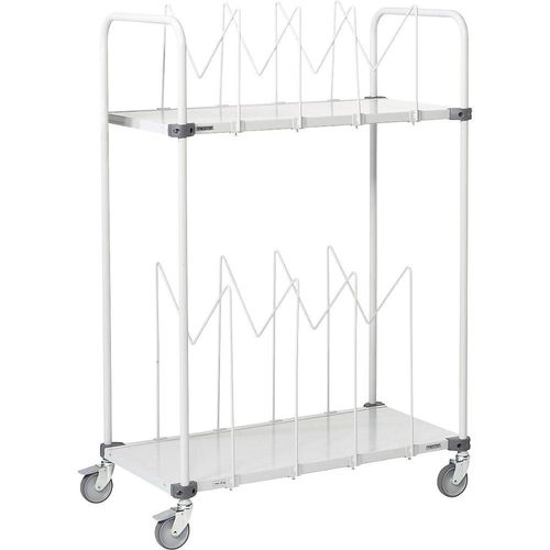 6416763072507 - Kartonwagen HCT410 mit 2 Böden und Kartonhaltern LxBxH 530 x 1090 x 1515 mm Treston