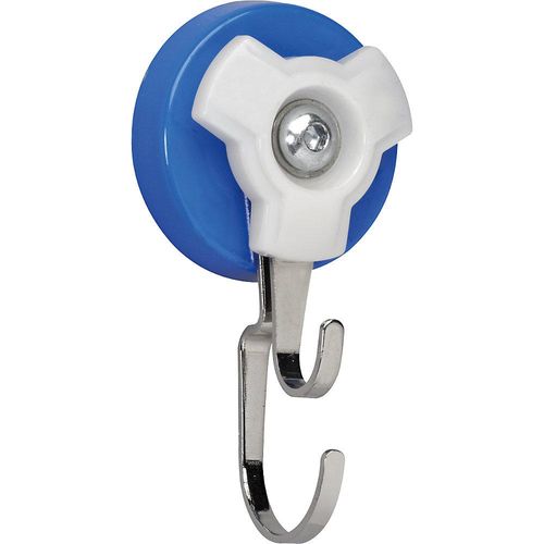 4002390088169 - MAUL Karussell-Doppelhakenmagnet Ø 56 mm VE 5 Stk Haftkraft 18 kg blau grau 4002390088169 - MAUL Karussell-Doppelhakenmagnet Ø 56 mm VE 5 Stk Haftkraft 18 kg blau grau