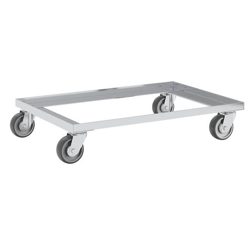 4260316448743 - Aluminium-Fahrgestell Tragfähigkeit 200 kg Polypropylenräder grau kaiserkraft