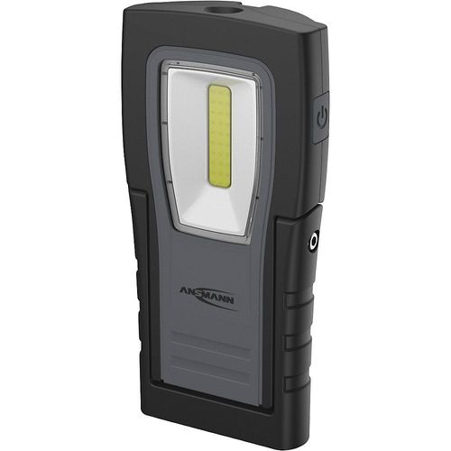 4013674200368 - ANSMANN WL400R Slim LED Arbeitsleuchte 400 Lumen IP65 Stoßfest Li-Po Akku Magnetfuß Gürtelclip schwarz