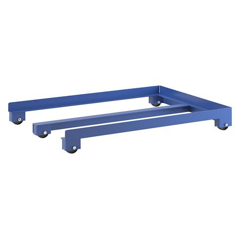 7350050352042 - Palettenwagen KM223 Palettenwagen niedrig 870x1200x150mm (BxLxH) bis 1000kg belastbar 5 Bockrollen blau 7350050352042 Konga