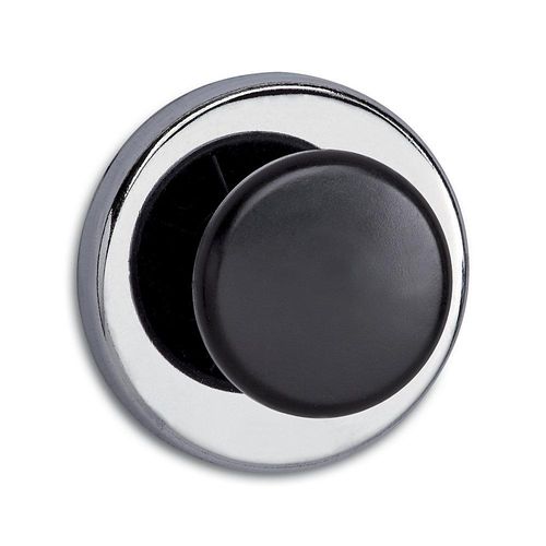 4002390054904 - Kraftmagnet (ø x h) 67 mm x 33 mm rund mit Griffknopf Silber Schwarz 1 St 6155096 - Maul