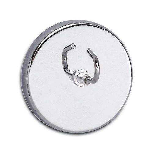 4002390054928 - Magnet (ø x h) 52 mm x 31 mm rund mit Haken Silber 1 St 6155596 - Maul 4002390054928 - Magnet (ø x h) 52 mm x 31 mm rund mit Haken Silber 1 St 6155596 - Maul