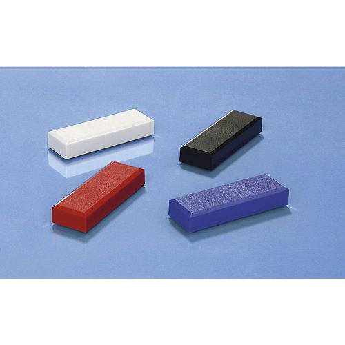 4002390046916 - MAUL Rechteckmagnete VE 60 Stk LxB 53 x 18 mm Haftkraft 1 kg farbig sortiert weiß rot blau schwarz