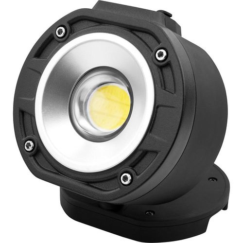 4013674162826 - LED-Arbeitsleuchte FL1100R 2 Leuchtstufen 1100 Lumen bis zu 45 h IP65 Akku 360° Kugelgelenk Aufhängehaken B 90 × T 61 × H 87 mm