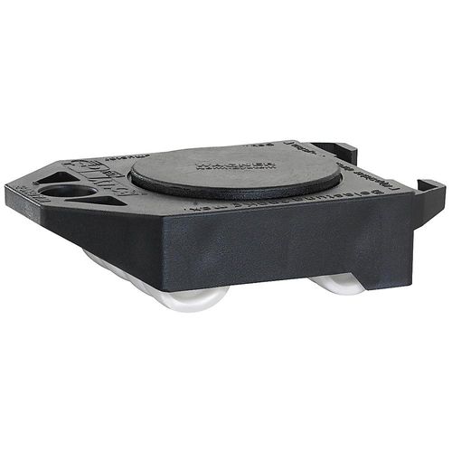 4001073054217 - Transport-Rolly Tragfähigkeit 200 kg VE 4 Stk Auflage-Ø 60 mm schwarz Hartrollen Wagner