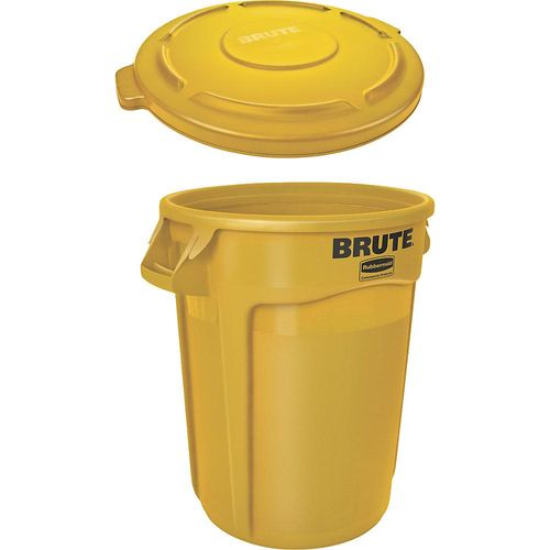 4061753271662 - Universalcontainer BRUTE® mit Deckel rund Volumen 121 l gelb Rubbermaid