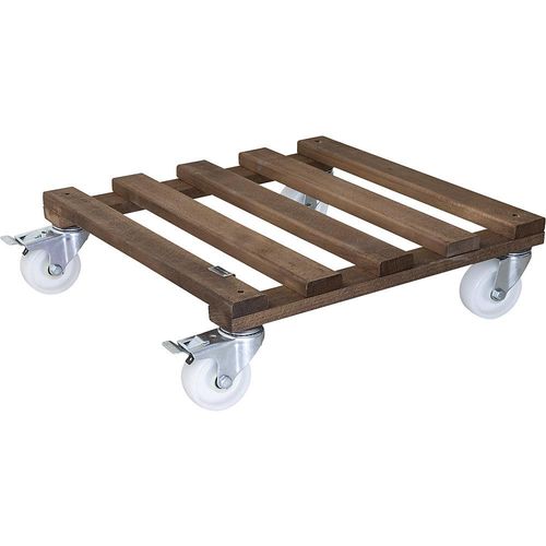 4001073033359 - Pflanzenroller GH 0870 Holz dunkelbraun quadratisch 450 x 130 cm 4001073033359 WAGNER design yourself