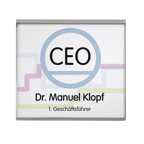 4060081700189 - GLASGOW™ Türschild VE 2 Stk HxB 155 x 152 mm Sichtformat HxB 146 x 150 mm kaiserkraft 4060081700189 - GLASGOW™ Türschild VE 2 Stk HxB 155 x 152 mm Sichtformat HxB 146 x 150 mm kaiserkraft