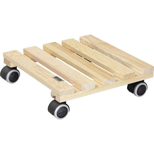 4001073346251 - Pflanzenroller Holz NATURE Tragfähigkeit 100 kg VE 2 Stk LxB 290 x 290 mm natur Wagner 4001073346251 - Pflanzenroller Holz NATURE Tragfähigkeit 100 kg VE 2 Stk LxB 290 x 290 mm natur Wagner