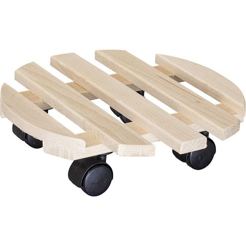 4001073221824 - Pflanzenroller Buche PALETTI 0318 Tragfähigkeit 100 kg natur Ø 300 mm VE 4 Stk Wagner