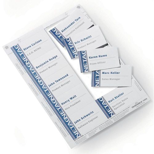 4005546140551 - Namensschilder Etiketten BADGEMAKER weiß 54 x 90mm 4005546140551 145502 200 Stück 4005546140551 - Namensschilder Etiketten BADGEMAKER weiß 54 x 90mm 4005546140551 145502 200 Stück