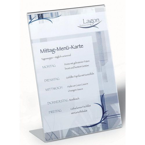 4005546889092 - DURABLE Präsentationsständer aus Acryl DIN A4 HxBxT 290 x 210 x 90 mm VE 10 Stk