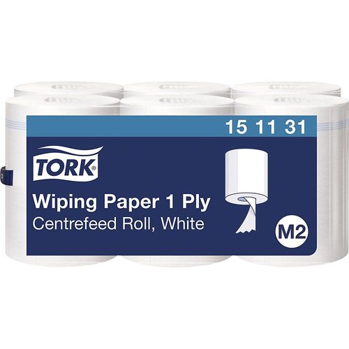7310791203201 - Tork® Rollentuch Advanced 151131 1-lagig Mehrzweck Papierwischtücher 6 Rollen á 275 m hochweiß 7310791203201 - Tork® Rollentuch Advanced 151131 1-lagig Mehrzweck Papierwischtücher 6 Rollen á 275 m hochweiß