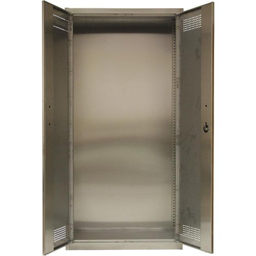 4061753292773 - eurokraft pro Umweltschrank Leergehäuse aus Edelstahl mit 2 Türen HxBxT 1950 x 950 x 420 mm