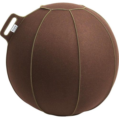 4260534590637 - VLUV VELT Sitzball aus Merino-Wollfilz 700 - 750 mm braun-meliert grün