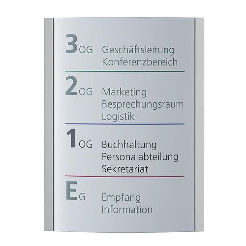 4060081701919 - ORLANDO™ Wegweiser DIN A3 hoch HxB 420 x 320 mm Gewicht 182 kg kaiserkraft