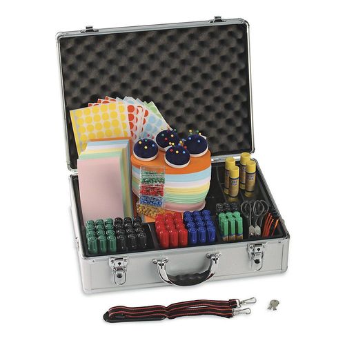 4013695018935 - Seminarkoffer Aluminium mit Komplett-Zubehör HxBxT 340 x 470 x 165 mm magnetoplan 4013695018935 - Seminarkoffer Aluminium mit Komplett-Zubehör HxBxT 340 x 470 x 165 mm magnetoplan