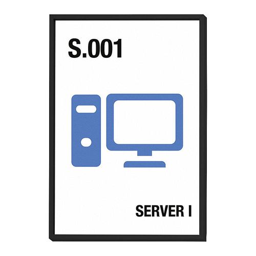 4060081702749 - MADRID Black Line™ Türschild DIN A5 hoch BxH 1505 x 2125 mm schwarz kaiserkraft