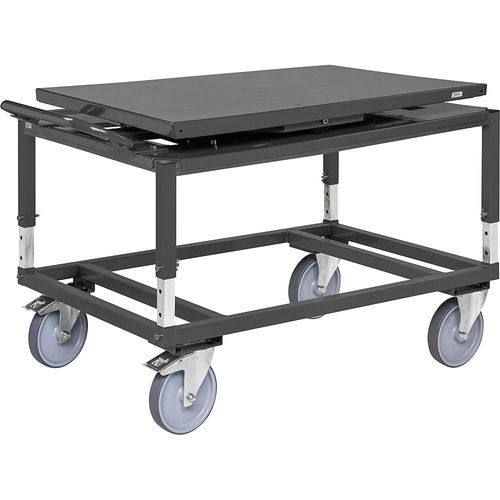 7350112291463 - Kongamek Palettenwagen höhenverstellbar mit Drehteller LxBxH 1338 x 810 x 807 mm 7350112291463 - Kongamek Palettenwagen höhenverstellbar mit Drehteller LxBxH 1338 x 810 x 807 mm