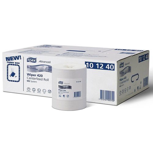 7310791202709 - Tork® Mehrzweck-Papierwischtücher 101240 2-lagig Innenabrollung M2 L 160 m x B 215 mm Ø 190 mm 6 Rollan á 160 m weiß 7310791202709 - Tork® Mehrzweck-Papierwischtücher 101240 2-lagig Innenabrollung M2 L 160 m x B 215 mm Ø 190 mm 6 Rollan á 160 m weiß