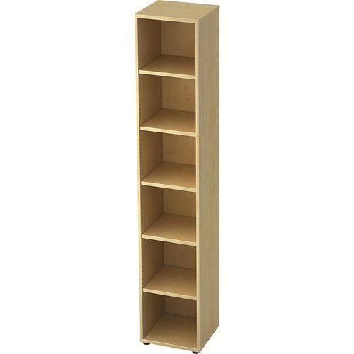 4032062018347 - eurokraft pro ANNY - Büroregal 5 Fachböden HxBxT 2156 x 400 x 400 mm Dekor Ahorn