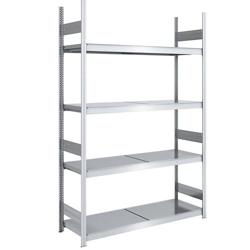 4250623703949 - Großfach-Steckregal mit Stahlböden Höhe 2500 mm Fachbodenbreite 1500 mm Fachbodentiefe 600 mm Grundregal hofe